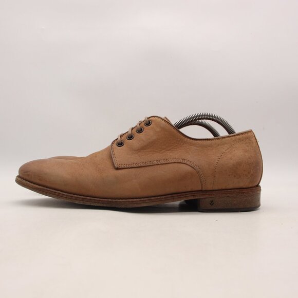 John Varvatos Men\'s Size UK 10.5 Brown Leather Dress Shoes Handmade in Italy main image 6